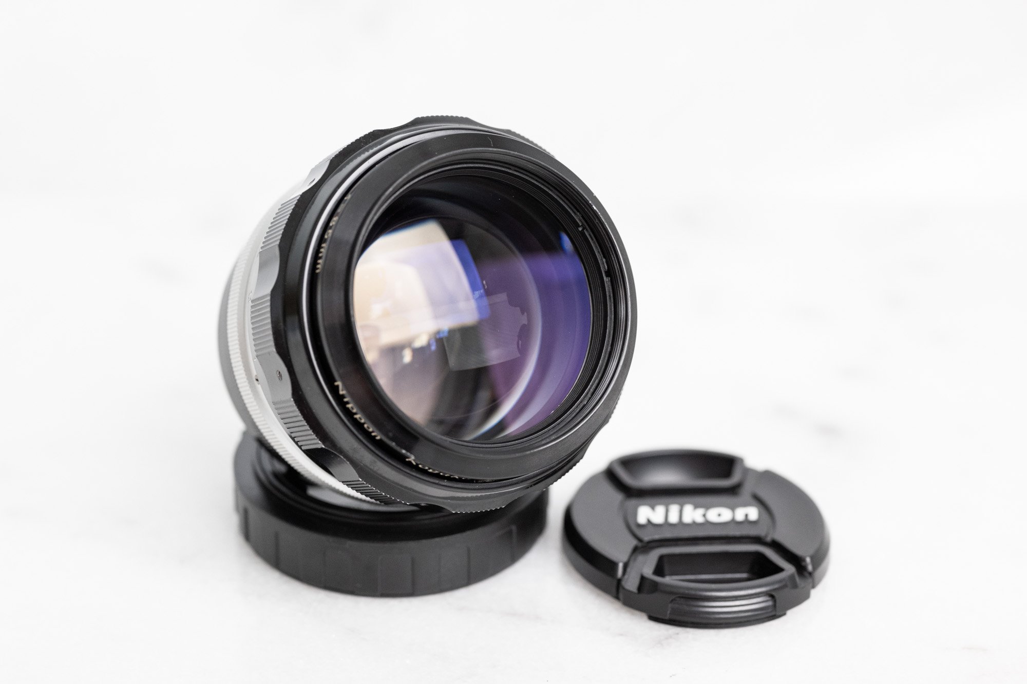 Nikon Nikkor H Auto 85mm F/1.8 Pre AI Fast Prime Lens with Nikon Nikkor H Auto 85mm F/1.8 Pre AI Fast Prime Lens with